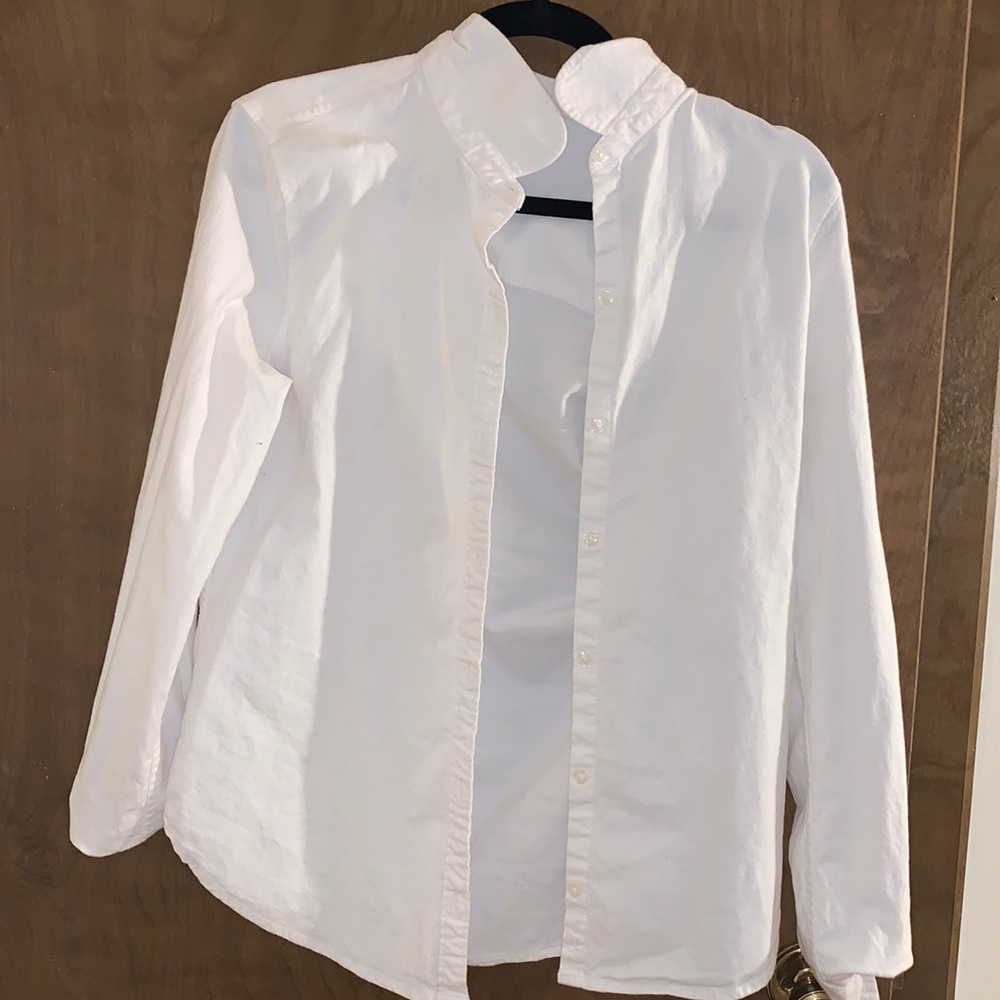 White long sleeve button down Abercrombie & Fitch
